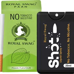 royal swag Herbal Herbal Cigarettes PAAN Flavoured(10 Sticks) andAnti Addiction Shot 20 ml Smoking Cessations-picture-22