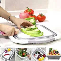 wens Collapsible Cutting Board & Dish Tub with Drain Plug image 5