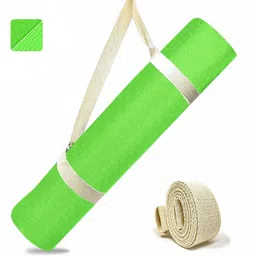 Anti Skid Eco-Friendly TPE Yoga Mat with Carry Strap, Green 8 mm Yoga Mat-image-32