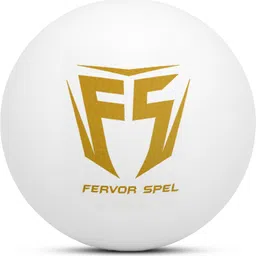 fervor spel Plastic Ball White Non Toxic 80 GM Per Ball Cricket Training Ball image 2
