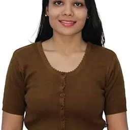 nice wonder Round Neck Women Blouse-picture-13