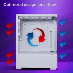 lilyput intel 10400f , 8 GB DDR4 RAM , 240 GB SSD, White cabinet 10400f (8 MB RAM/1030 nvidea card 2 gb RAM Graphics/240 GB Hard Disk/256 GB SSD Capacity/Windows 10 Pro (64-bit)/2 GB Graphics Memory) Mid Tower image 3