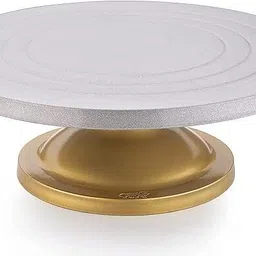 sampurna Cake Decorating and Icing Turntable/Serving Stand, Plastic Cake Server image 1