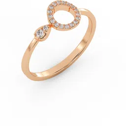 avsar AVR1100PB 14kt Cubic Zirconia Rose Gold ring image 3