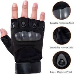 psf sports Half Finger Military Army Tactical Riding Gloves image 2