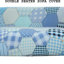 house of quirk Universal Double Seater Sofa Cover Big Elasticity Cover for Couch Flexible Stretch Sofa Slipcover - (Double Seater, Blue) Sofa Fabric-picture-18