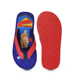 Kids Ville Boys Superman Printed Thong Flip Flops image 2