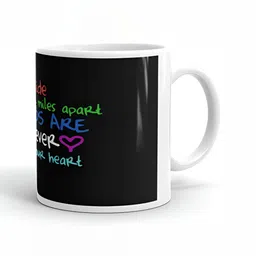 Mr UVD White & Black Typography Printed Ceramic Glossy Mug 350 ml image 4