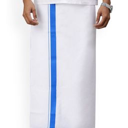 RAMRAJ Men Solid Dhoti With Fancy Border-picture-44