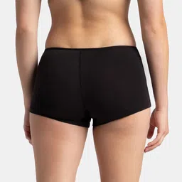 Jockey Women Pack Of 2 High Coverage Anti Microbial Boy Shorts Briefs SS04-0205-BK-WS image 2