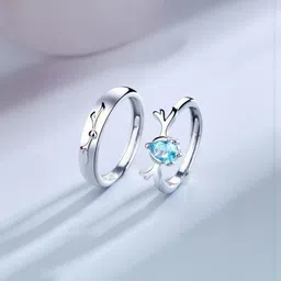 J.S ENTERPRISES Pack Of 2 Unisex Silver Stainless Steel Finger Ring-picture-37