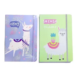 YK Kids Set Of 2 Self Design Mini Lama Diary-image-32