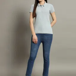 SZN Women Polo Collar T-shirt-picture-31