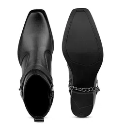 Bxxy Men Textured 5.08 Cm Height Increasing Elevator Block Heeled Chelsea Boots image 2