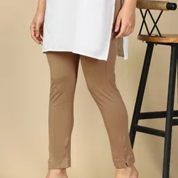 PYNK Women Mid-Rise Ankle-Length Leggings with Pocket-image-87