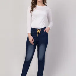 Ira Collections Women Comfort Mid-Rise Heavy Fade Stretchable Jeans image 4