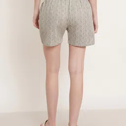 JAPER KURTI Women Striped Technology Shorts image 4