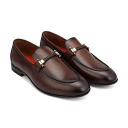 ROSSO BRUNELLO Men Leather Formal Loafers-image-11