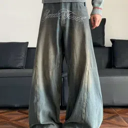 StyleCast Men Baggy Fit Mid-Rise Light Fade Jeans-image-30