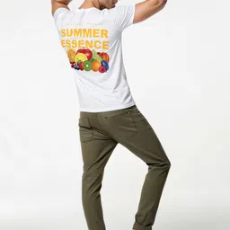 HERE&NOW Men Printed Bio Finish T-shirt image 5