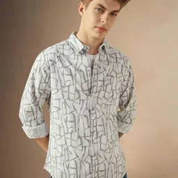 Dennis Lingo Men Smart Opaque Printed Casual Shirt-image-17