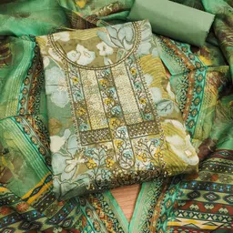 KALINI Printed Unstitched Dress Material-image-86