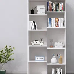 HEXA RED White Wooden Book Shelf image 4