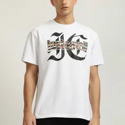 Just Cavalli Men Typography Printed Round Neck Cotton T-shirt-picture-21