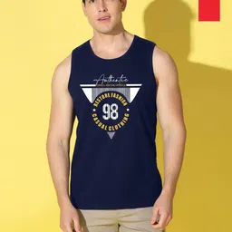 WOOSTRO Men Pack of 2 Typography Printed Round Neck Cotton Slim Fit Sports T-shirts-picture-19