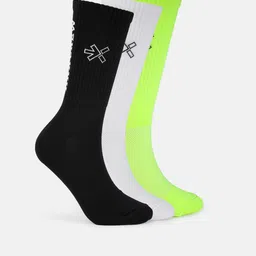 HRX by Hrithik Roshan Men Pack Of 3 Patterned Above Ankle Length Socks-picture-53