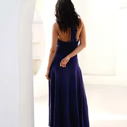 COVE AND LANE Halter Neck A-Line Maxi Dress image 5