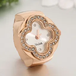 YouBella Rose Gold-Plated Stone Studded Finger Ring-image-40