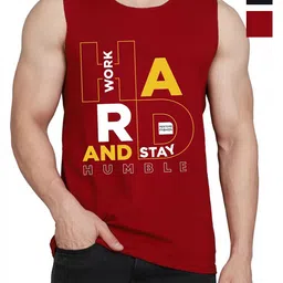 WOOSTRO Men Pack Of 2 Typography Printed Round Neck Cotton Slim Fit T-shirts-picture-20