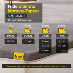 FRIDO Grey Quilted Dual Comfort Queen Mattress Topper image 5
