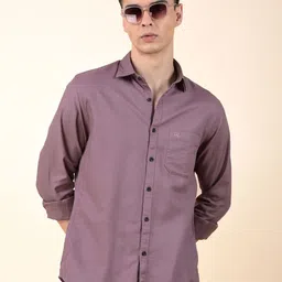 Cantabil Men Comfort Fit Solid Spread Collar Cotton Breathable Casual Shirt-picture-40