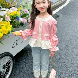 StyleCast x Revolte Girls Colourblocked Round Neck Cotton Top-picture-42