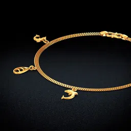Joyalukkas Whimsical Dolphin Dew Gold Bracelet-picture-19