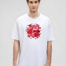 KAIDO Graphic Printed Round Neck Drop-Shoulder Sleeves Oversized Casual T-Shirt-picture-29