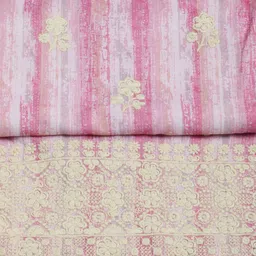 Meena Bazaar Printed Viscose Rayon Unstitched Dress Material image 2