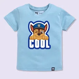 YK X Minute Mirth Boys Pack Of 3 Assorted Paw Patrol Printed Pure Cotton T-shirts image 5