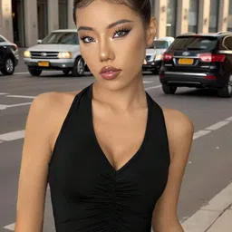 ZYNG Women Halter Neck Ruched Fitted Crop Top-image-39