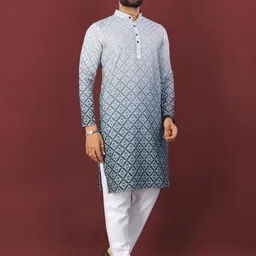 Moda Rapido Men Viscose Rayon Straight Kurtas image 4