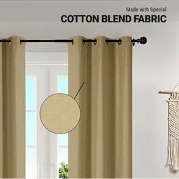 Deco Window Yellow Set of 2 Black Out Door Curtain image 5