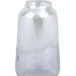 Myntra Elegant Homes White Frosted Glass FlowerVases image 4