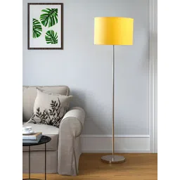 Devansh Yellow Cylindrical FloorLamps image 2