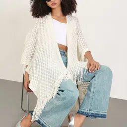 SHOWOFFFF Women with Fringed Detail-image-24