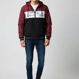 Roadster Men Colourblocked Windcheater Sporty Jacket-image-13