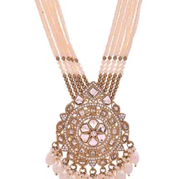 VOJ Stone-Studded & Beaded Jewellery Set image 3
