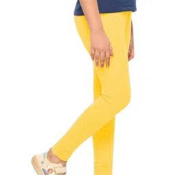 YK Girls Pack Of 2 Cotton Churidar Length Leggings image 5