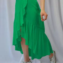 JC Mode Ruffled Wrap Midi Skirt-picture-17